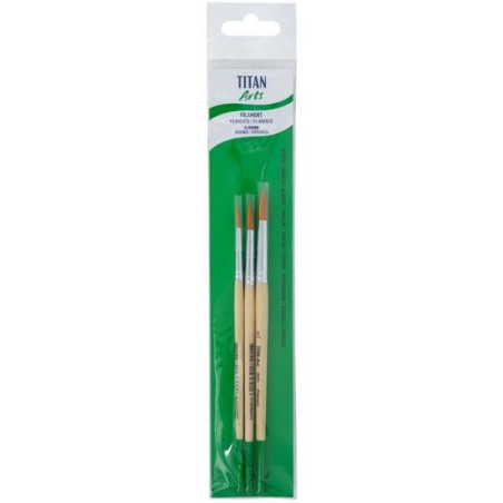 (129258133) TITAN ARTS SET DE PINCELES 258/4-6-8 BLÍSTER 3 UD