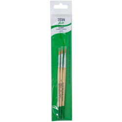 (129258433) TITAN ARTS SET DE PINCELES 2584/4-6-8 BLÍSTER 3 UD