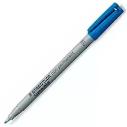 (316-3) STAEDTLER ROTULADOR NO PERMANENTE LUMOCOLOR 316 F AZUL