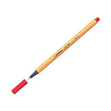 (88/040) STABILO ROTULADOR POINT 88 ROJO NEÓN CAJA 10 UD