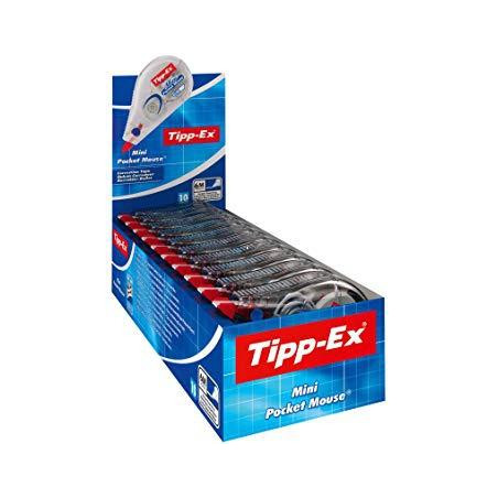 (932564) TIPP-EX CINTA CORRECTORA TIPP-EX MINI POCKET MOUSE 5MMX6M CAJA 10 UD