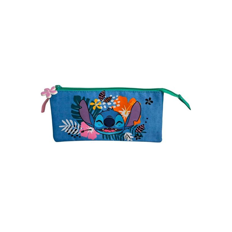 (T157-1068) TOYBAGS ESTUCHE TRIPLE STITCH TROPICAL 8X22X8CM POLIÉSTER TRANSPIRABLE