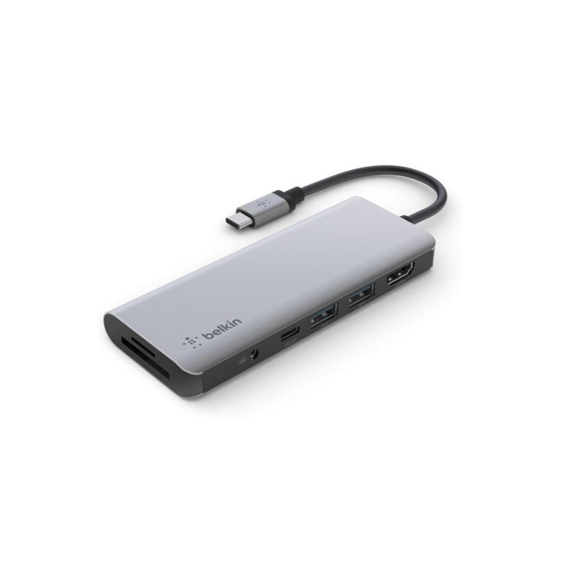 (AVC009BTSGY) BELKIN ADAPTADOR USB-C 7 EN 1