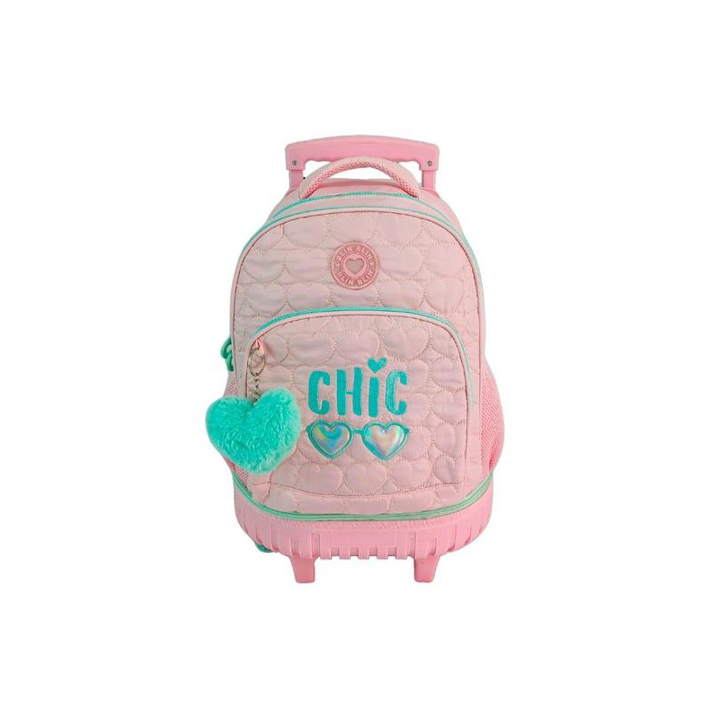(T911-1056) TOYBAGS TROLLEY FIJO BLIN BLIN CHIC COMPACTO DOBLE CUERPO GRAN CAPACIDAD 44X34X24CM