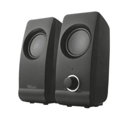 (17595) TRUST ALTAVOCES 2.0 REMO SPEAKER SET 8W RMS ALIMENTADOS POR USB CONTROL VOLUMEN NEGRO