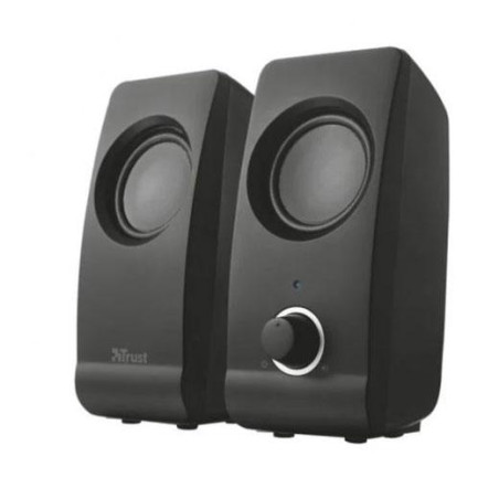 (17595) TRUST ALTAVOCES 2.0 REMO SPEAKER SET 8W RMS ALIMENTADOS POR USB CONTROL VOLUMEN NEGRO