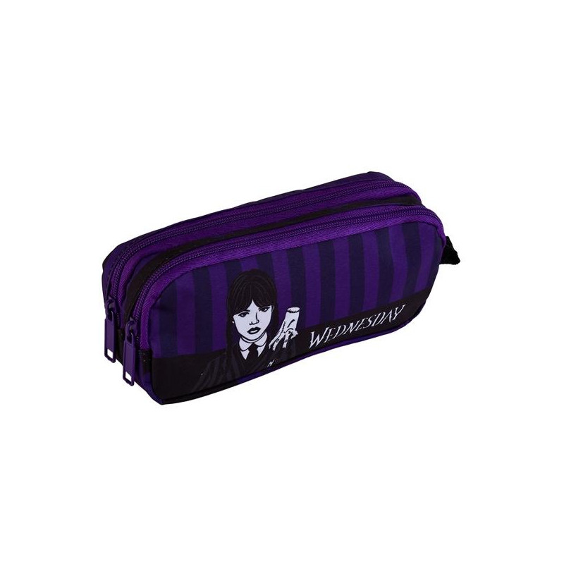 (503669) TOYBAGS PORTATODO WEDNESDAY MIERCOLES ADDAMS Y ENID GAMER CASE DOBLE COMPARTIMENTO
