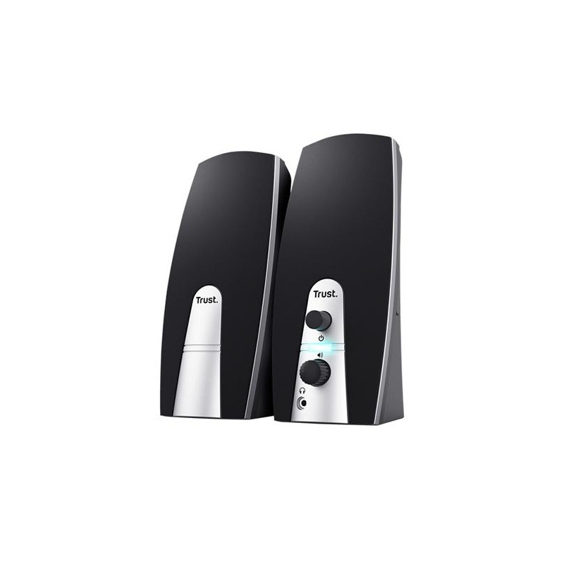 (24660) TRUST ALTAVOCES 2.0 BASICS 5W AUTOALIMENTADO USB CONEXION FRONTAL