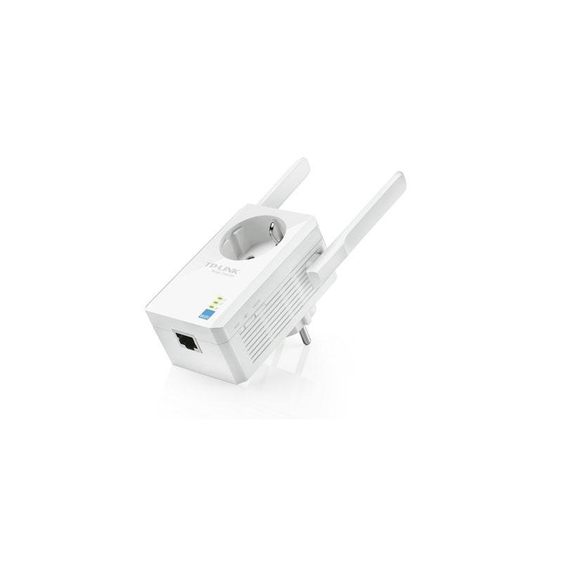 (TL-WA860RE) TP-LINK EXTENSOR DE COBERTURA WIFI TP-LINK WA860RE DE PARED 300MB PASSTHROUGH 1 PUERTO LAN WPS 2 ANTENAS FIJAS