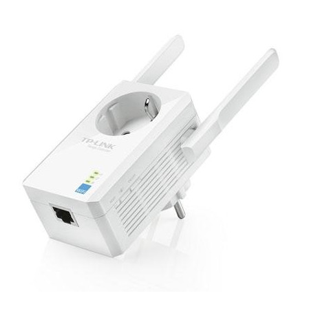 (TL-WA860RE) TP-LINK EXTENSOR DE COBERTURA WIFI TP-LINK WA860RE DE PARED 300MB PASSTHROUGH 1 PUERTO LAN WPS 2 ANTENAS FIJAS