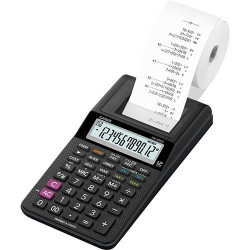 (HR-8RCE) CASIO CALCULADORA DE OFICINA CON IMPRESORA HR-8RCE 12 DÍGITOS NEGRO