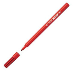 (F730502) TRATTO OFFICE FINE ROTULADOR PUNTA DE FIBRA ROJO - CAJA 12 UNIDADES-