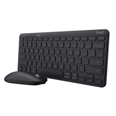 (25061) TRUST COMBO TECLADO + RATÓN  WIRELESS LRYA MULTIDISPOSITIVO RECARGABLES
