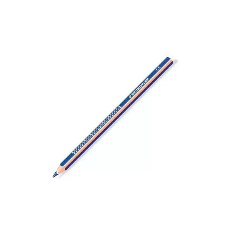 (1284-3) STAEDTLER LÁPICES DE COLORES JUMBO NORIS TRIANGULAR UNICOLOR AZUL