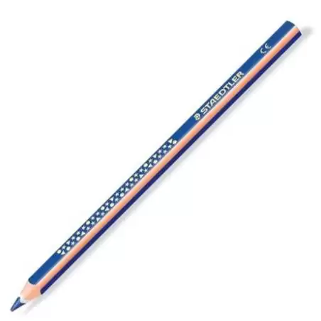 (1284-3) STAEDTLER LÁPICES DE COLORES JUMBO NORIS TRIANGULAR UNICOLOR AZUL