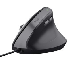 (25144) TRUST RATÓN ERGONÓMICO VERTICAL BAYO II CON CABLE 800/2400DPI NEGRO