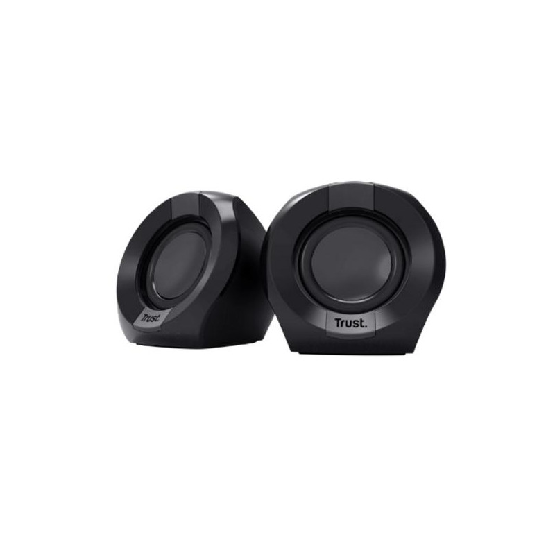 (25164) TRUST ALTAVOCES 2.0 POLO 8W RMS ALIMENTADOS POR USB CONTROL VOLUMEN NEGRO