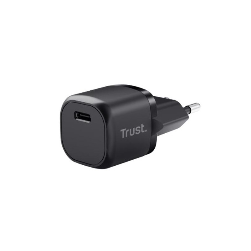 (25174) TRUST CARGADOR PARED USB-C PW 20W NEGRO
