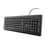 (23982) TRUST TECLADO TK150 TAMAÑO COMPACTO TECLEADO SILENCIADO RESISTENTE A LOS VERTIDOS CABLE 1.8M