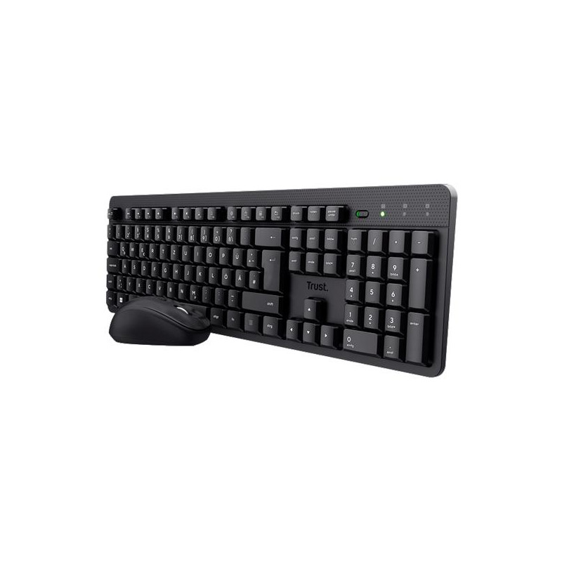 (25356) TRUST COMBO TECLADO + RATÓN TKM-360 INALÁMBRICO 1000PPP SILENCIOSO NEGRO