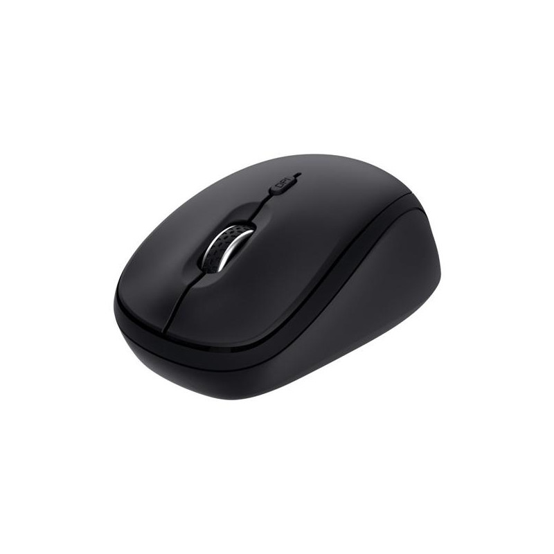 (25440) TRUST RATÓN OPTICO INALAMBRICO Y BLUETOOTH YVI+ 1600 DPI NEGRO 3 DISPOSITIVOS