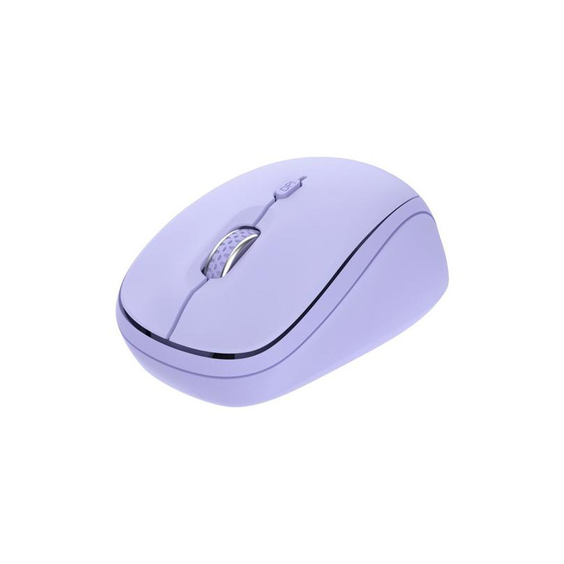 (25583) TRUST RATÓN OPTICO INALAMBRICO Y BLUETOOTH YVI+ 1600 DPI LILA 3 DISPOSITIVOS