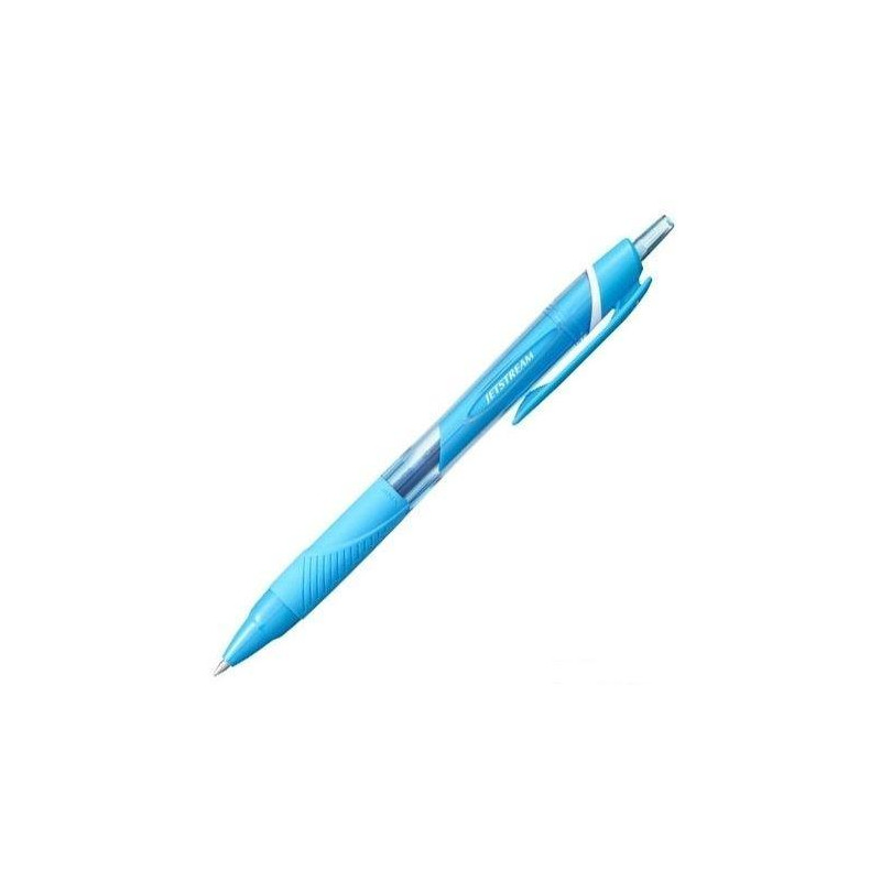 (148551000) UNIBALL ROLLERBALL JETSTREAM COLORES SXN-150C-07 RETRÁCTIL 0.7MM AZUL CLARO CAJA 10 UD