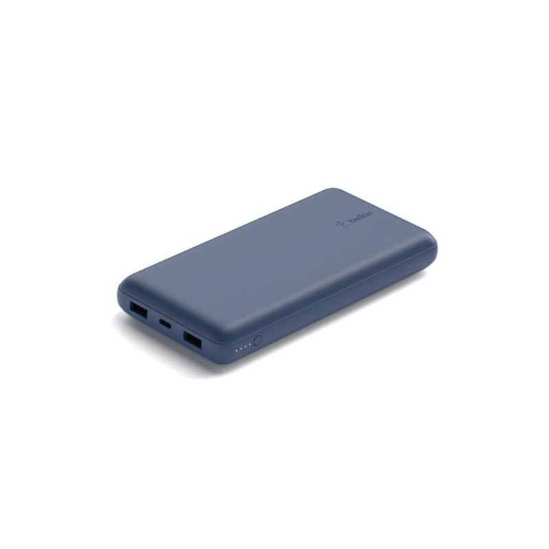 (BPB012BTBL) BELKIN CARGADOR POWER BANK QI 20K MAH 2USB-A 1 USB-C AZUL