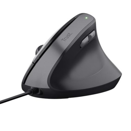 (25144) TRUST RATÓN ERGONÓMICO VERTICAL BAYO II CON CABLE 800/2400DPI NEGRO