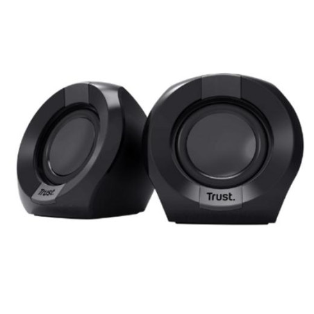 (25164) TRUST ALTAVOCES 2.0 POLO 8W RMS ALIMENTADOS POR USB CONTROL VOLUMEN NEGRO