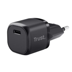 (25174) TRUST CARGADOR PARED USB-C PW 20W NEGRO
