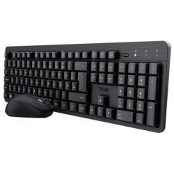 (25356) TRUST COMBO TECLADO + RATÓN TKM-360 INALÁMBRICO 1000PPP SILENCIOSO NEGRO
