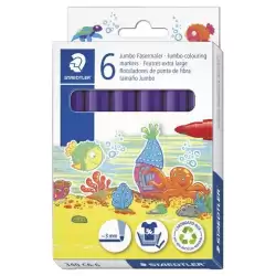 (340 C6-6) STAEDTLER ROTULADOR NORIS CLUB GRUESO VIOLETA ESTUCHE 6 UD