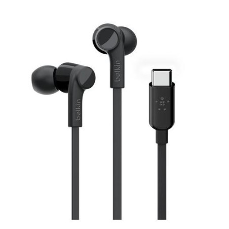 (G3H0002BTBLK) BELKIN AURICULAR UNIVERSAL USB-C CON MICROFONO NEGRO