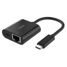 (INC019BTBK) BELKIN CABLE ADAPTADOR USB-C  A ETHERNET + CARGA 100W NEGRO