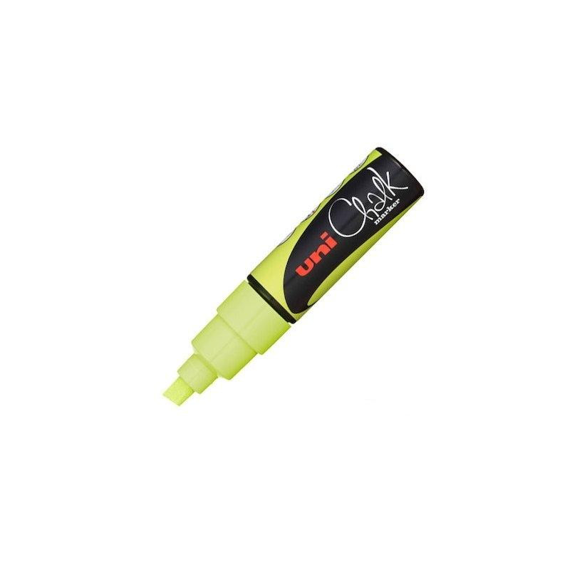 (140103000) UNIBALL MARCADOR DE TIZA LIQUIDA CHALK PWE-8K AMARILLO FLUOR