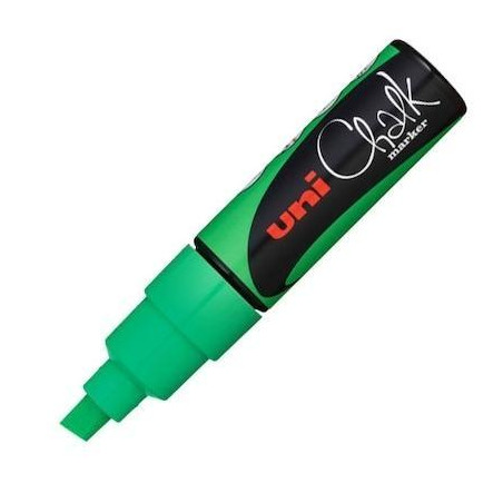 (140129000) UNIBALL MARCADOR DE TIZA LIQUIDA CHALK PWE-8K VERDE FLUOR