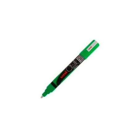 (264648000) UNIBALL MARCADOR DE TIZA LÍQUIDA CHALK PWE-5M VERDE FLÚOR