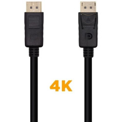 (A124-0455) AISENS CABLE DISPLAYPORT V1.2 4K@60HZ DP/M - DP/M NEGRO 1