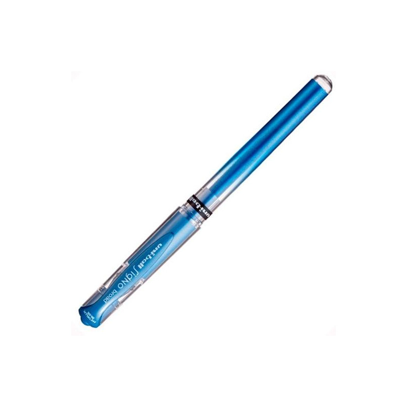(218925000) UNIBALL ROLLERBALL SIGNO BROAD UM-153 1.0MM AZUL METÁLICO