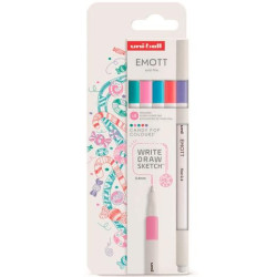 (302422260) UNIBALL EMOTT ROTULADORES DE ESCRITURA Y DIBUJO COLORES DULCES ESTUCHE 5 UD