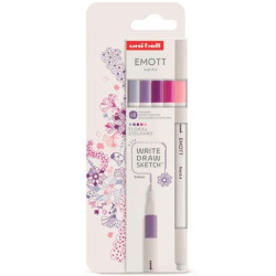 (302422261) UNIBALL EMOTT ROTULADORES DE ESCRITURA Y DIBUJO COLORES FLORALES ESTUCHE 5 UD