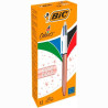 (504894) BIC BOLÍGRAFO 4 COLORES ROSE GOLD CUERPO BLANCO/ROSA METÁLICO CAJA 12 UD