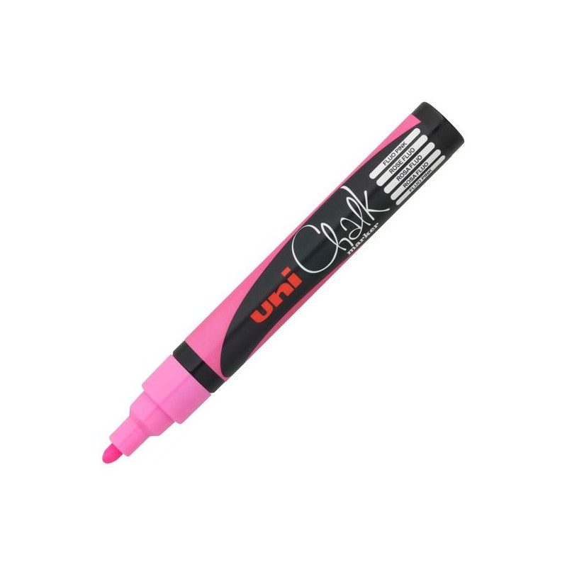 (264655000) UNIBALL MARCADOR DE TIZA LÍQUIDA CHALK PWE-5M ROSA FLÚOR