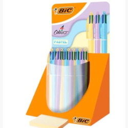 (517319) BIC BOLÍGRAFO 4 COLORES CUERPO PASTEL SURTIDOS EXPOSITOR 30 UD