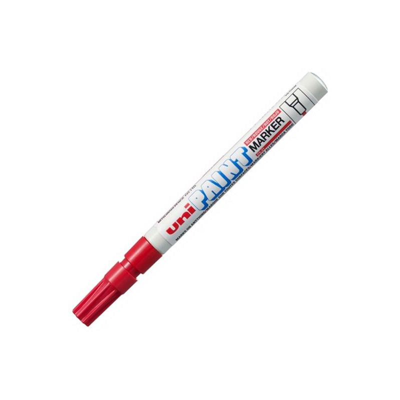 (558692000) UNIBALL MARCADOR PERMANENTE PAINT PX-21L ROJO CAJA 12 UD