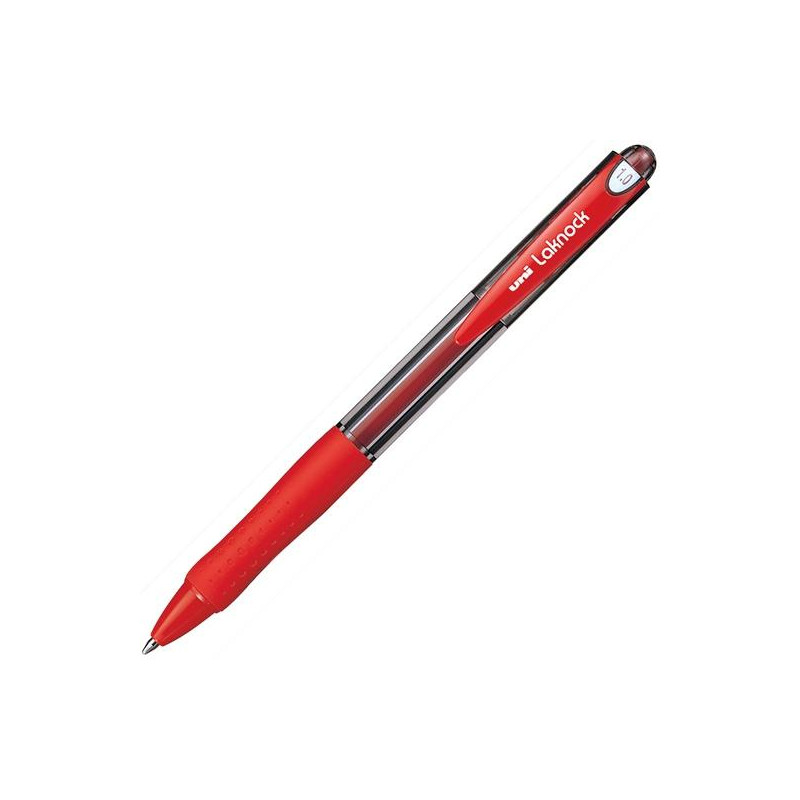 (733998000) UNIBALL ROLLERBALL LAKNOCK SN-100(10) 1.0MM ROJO CAJA 12 UD