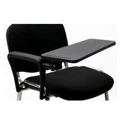 (ACCKTDAF1) UNISIT REPOSABRAZOS CON MESITA ESCRITORIO PARA SILLA CONFIDENTE DADO NEGRO