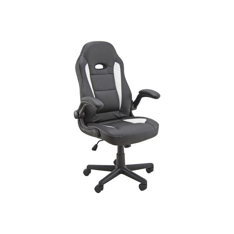 (CH3/KN) UNISIT SILLÓN GAMING GIRATORIO CON REPOSABRAZOS NEGRA Y BLANCA