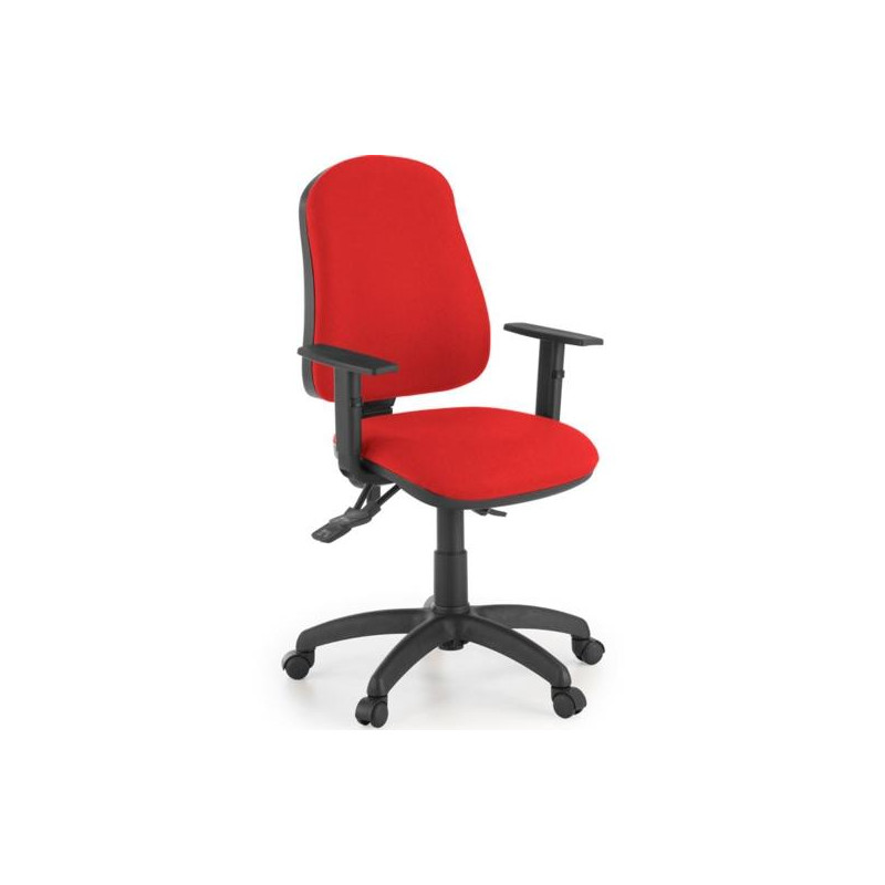 (SISY/BR/ER) UNISIT SILLA ADMINISTRATIVA SINCRO SIMPLE ROJA REPOSABRAZOS AJUSTABLES